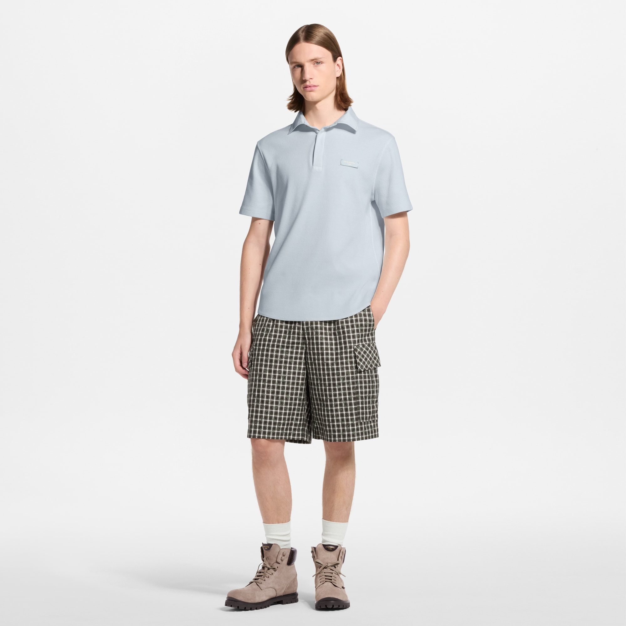 正規 LOUIS VUITTON モノグラム ストライプ シャツ グレー XS モノグラムストライプシャツ ｜ルイ・ヴィトン 公式サイト - 1AHVXE